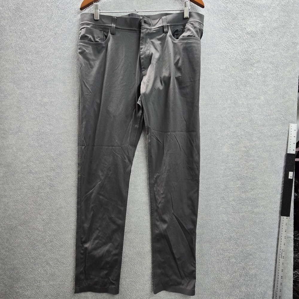 Theory Men‎ Pants 33 Gray Dress Pants Neoteric Raffi Slim Fit 30" Inseam